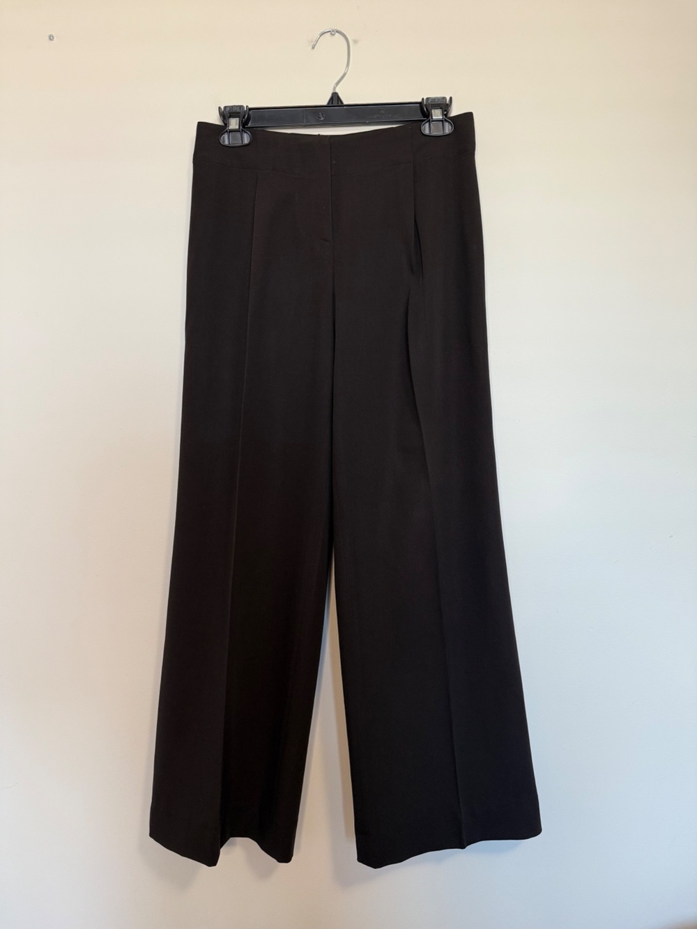 Gunex Pleated Wide-Leg Trousers Black Size 40 Made in Italy